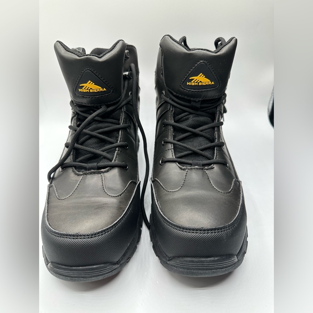 NEW - HIGH SIERRA MENS STEEL TOE BOOTS SIZE 10.5 - HS21W131B-1